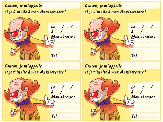 Anniversaire cirque