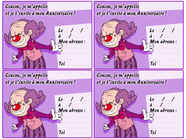 Anniversaire cirque