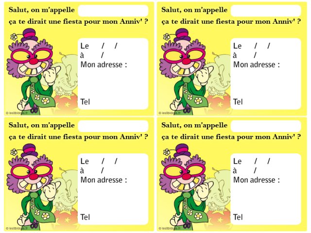 Anniversaire cirque