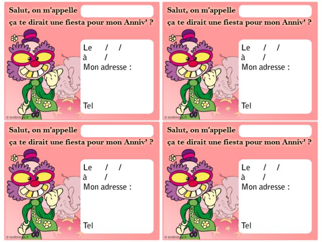 Anniversaire cirque
