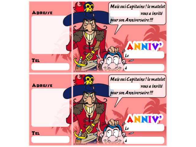 Anniversaire pirate