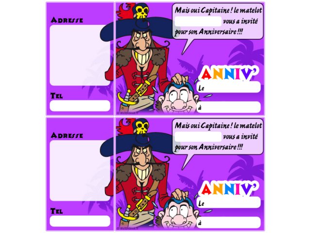 Anniversaire pirate