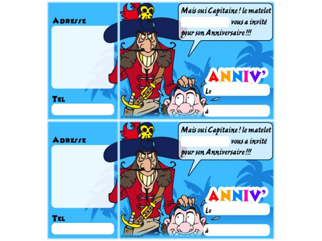 Anniversaire pirate