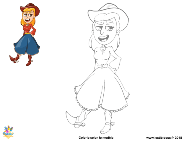 Coloriages sur le thème du far west
