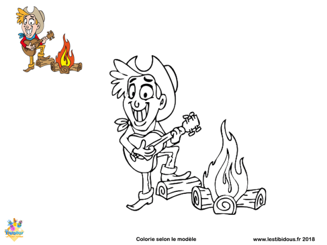 Coloriages sur le thème du far west