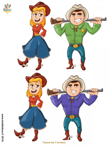 Coloriages sur le thème du far west