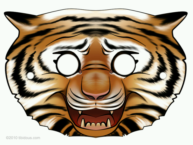 masque de tigre