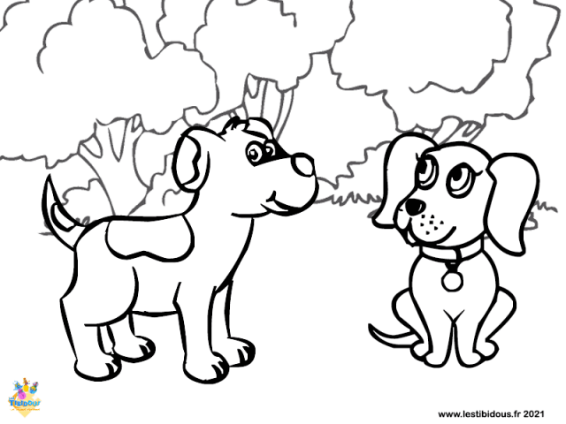 Coloriages Les chiens