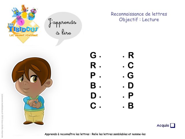 Reconnaissance Lettres 1