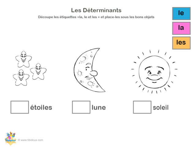 Grande Section : les déterminants