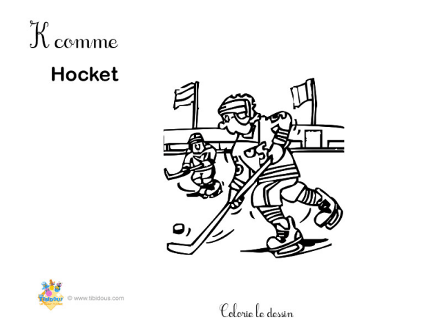 Coloriage hiver Abécédaire H