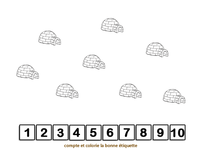 Coloriage hiver Abécédaire I