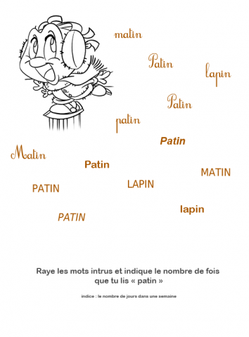 Coloriage hiver Abécédaire p