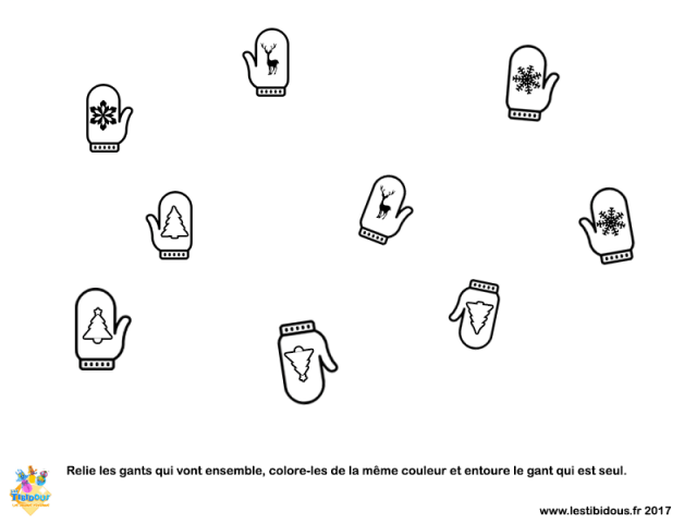 Coloriage de l'hiver