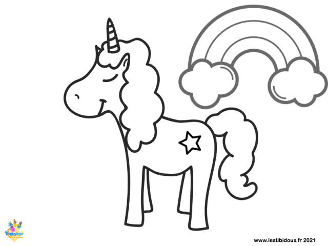 Coloriages Les licornes