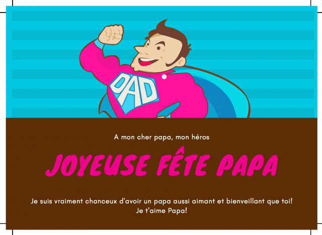 Carte fête des pères 2019